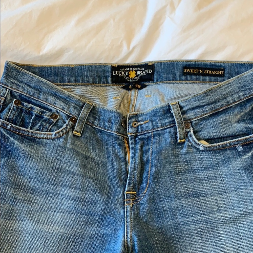 Lucky Brand Sweet N Straight blue jean